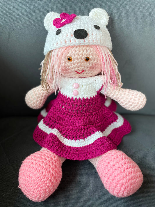 Creaciones Aditas - Muñeca tejida en estilo crochet